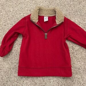 Carter’s Toddler Half-Zip Pullover Sweater 12 Month Red Long Sleeve